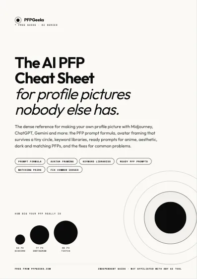 Cover of The AI PFP Cheat Sheet