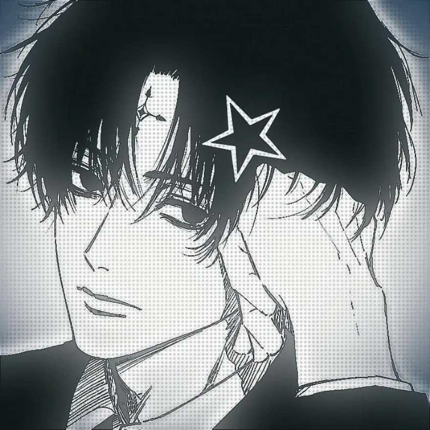 Anime PFP #3 (black and white, boy, manga)