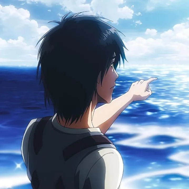 Attack On Titan PFP #3 (blue, eren)