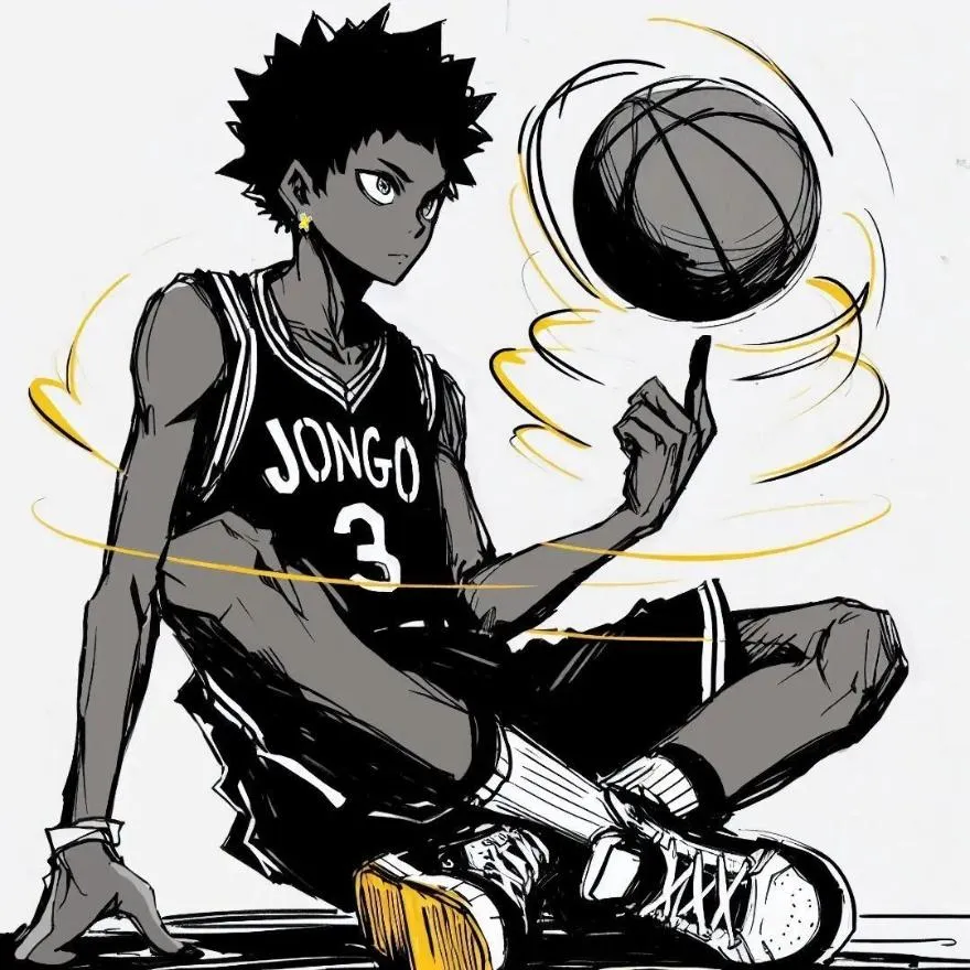Basketball PFP #3 (anime, drawing)