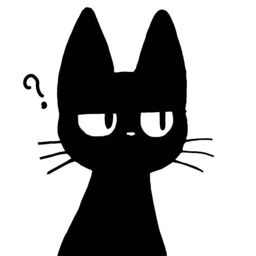 Black PFP #32 (cartoon, cat, funny)