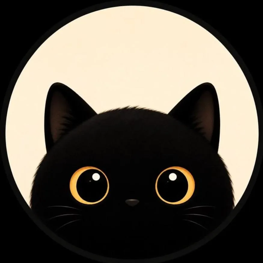 Black PFP #33 (cat, cute)