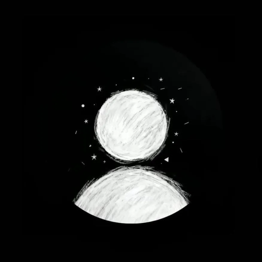 Black PFP #38 (faceless, moon)