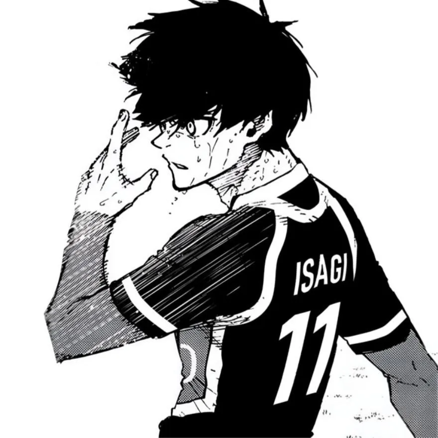 Blue Lock PFP #3 (black and white, isagi, manga)