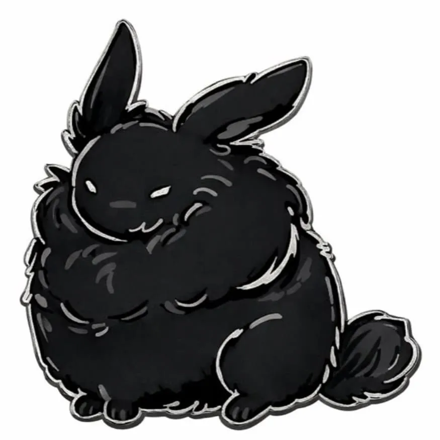 Bunny PFP #15 (black, cartoon, dark)