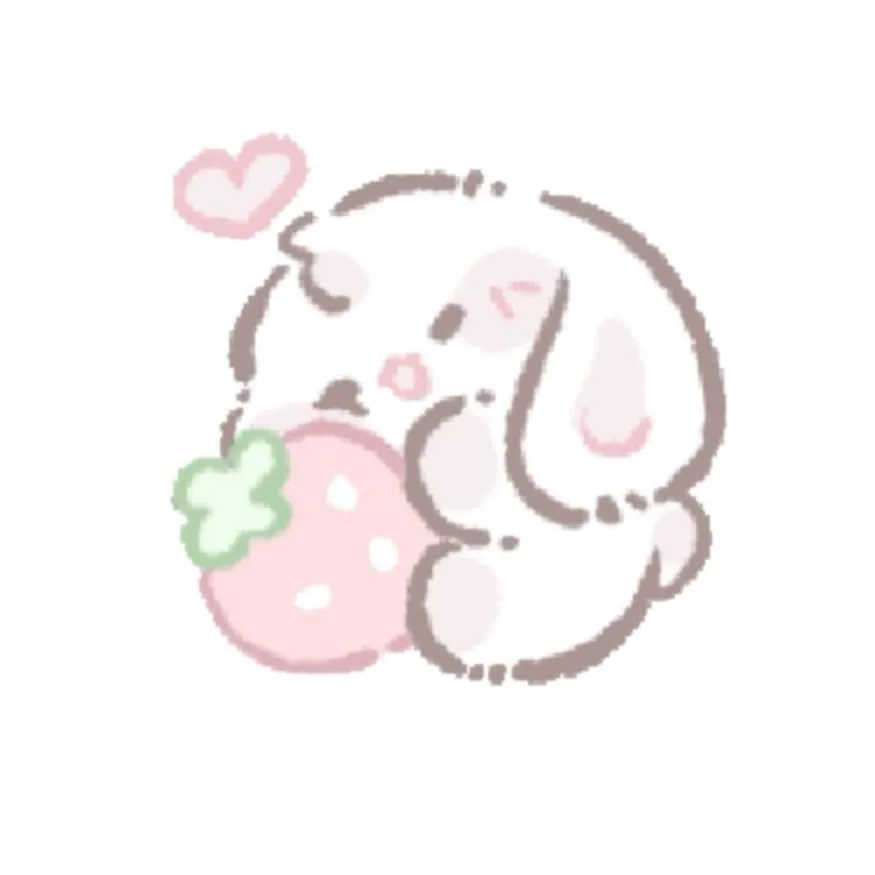 Bunny PFP #4 (cute, strawberry)