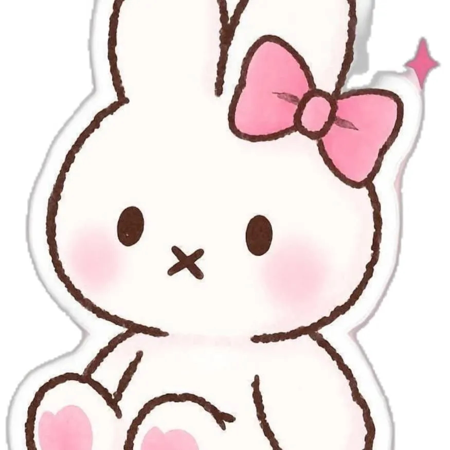 Bunny PFP #9 (bow, cute, pink)