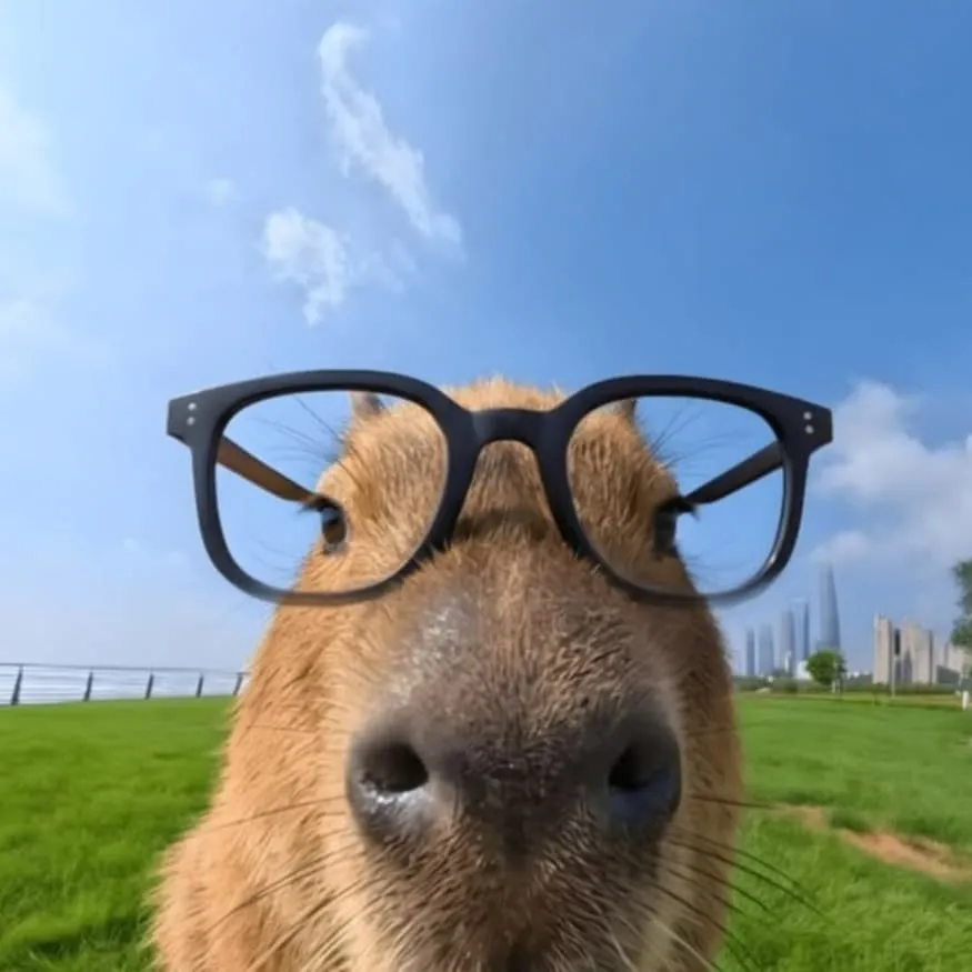 Capybara PFP #5 (funny, glasses, real)