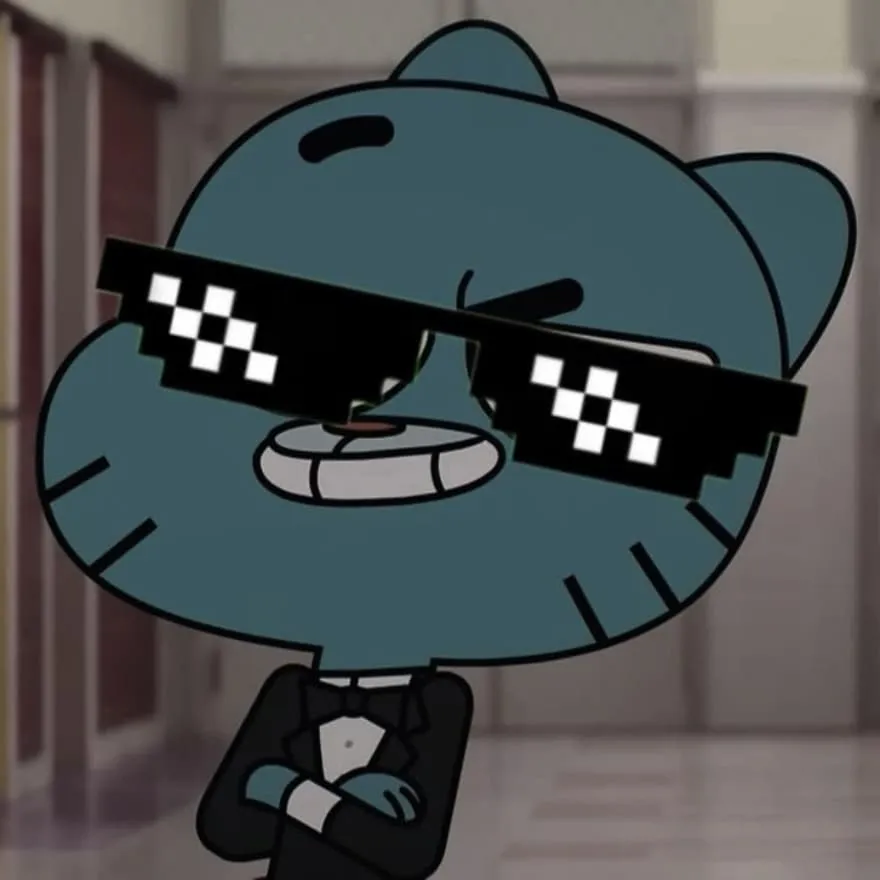 Cartoon PFP #30 (funny, gumball, sunglasses)