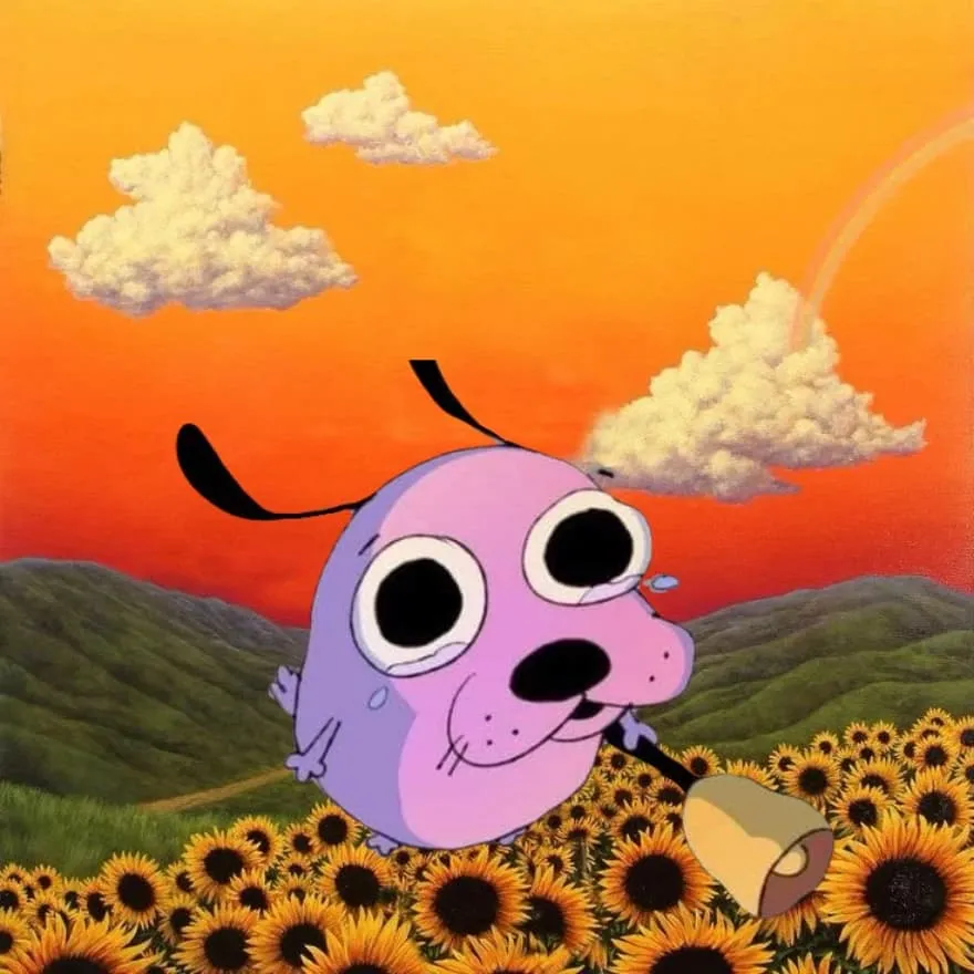 Cartoon PFP #35 (aesthetic, courage, flower)