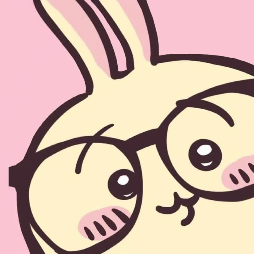 Chiikawa PFP #16 (glasses, pink, usagi)
