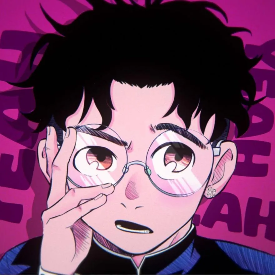 Dandadan PFP #3 (okarun, pink)