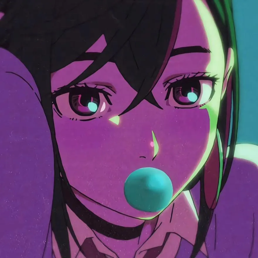 Dandadan PFP #7 (aesthetic, momo, purple)
