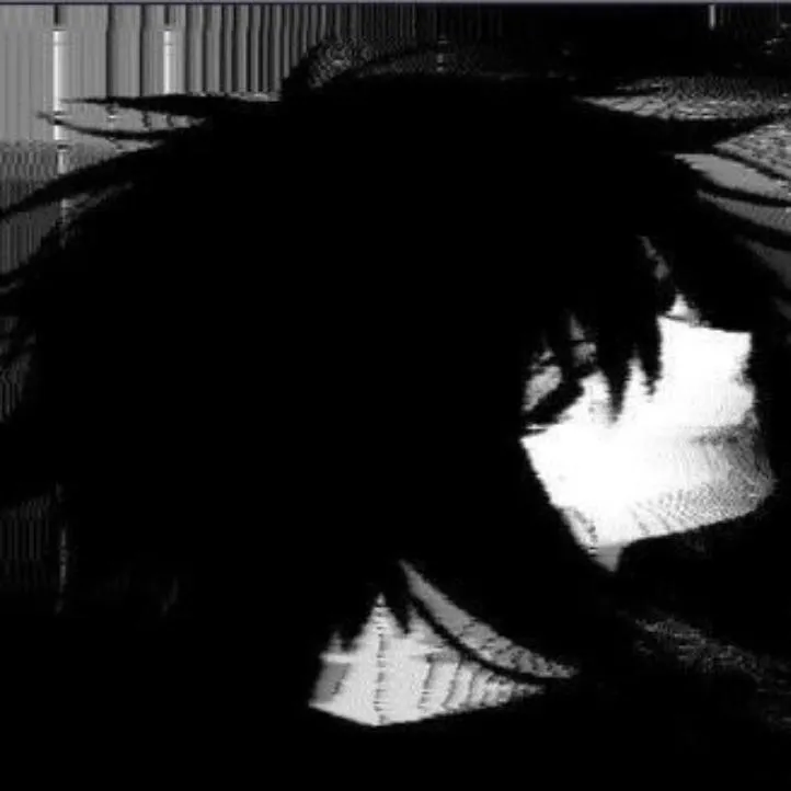 Emo PFP #1 (anime, black and white, boy, dark)