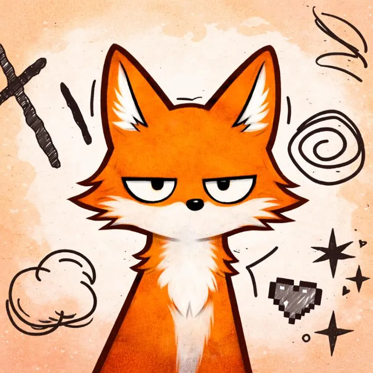 Fox PFP #10 (cartoon, funny)