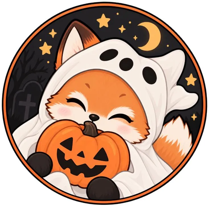Fox PFP #4 (cartoon, cute, halloween)