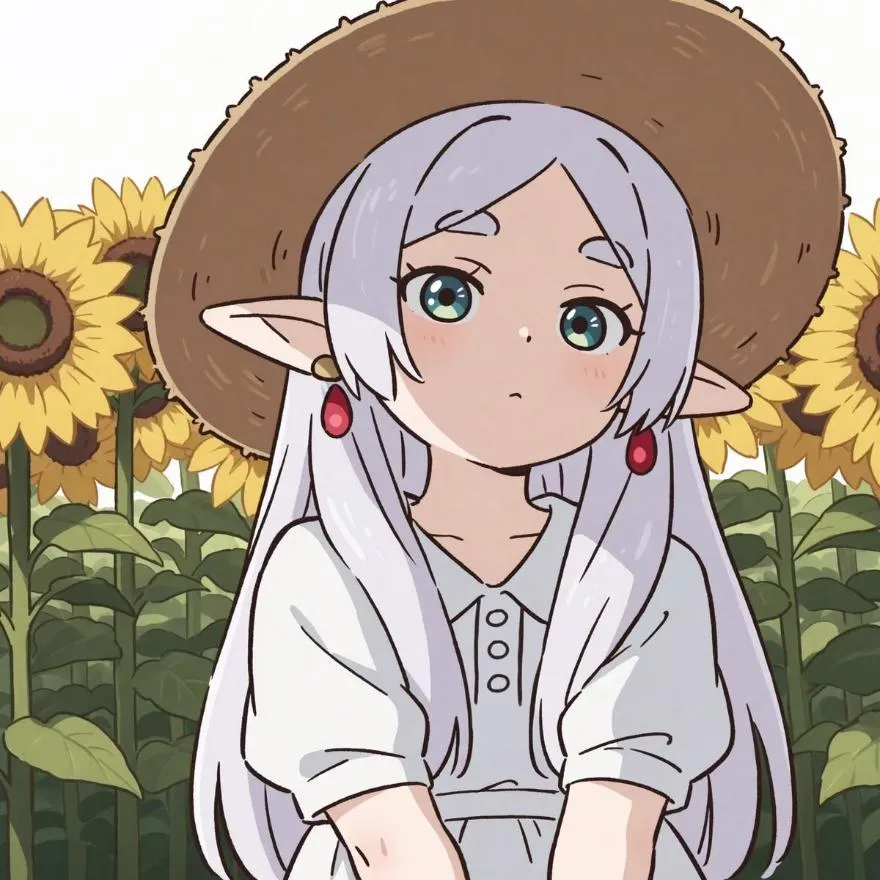 Frieren PFP #10 (aesthetic, cute, flower)