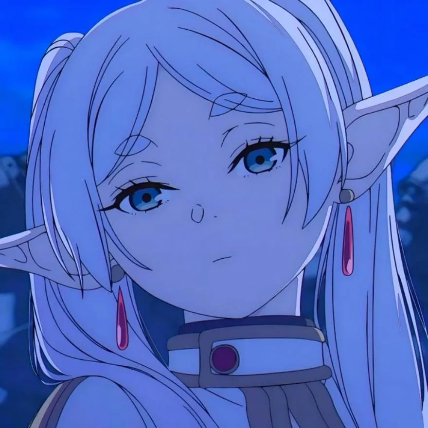 Frieren PFP #5 (aesthetic, blue)