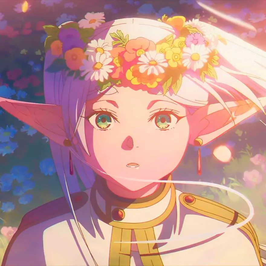 Frieren PFP #7 (aesthetic, flower)