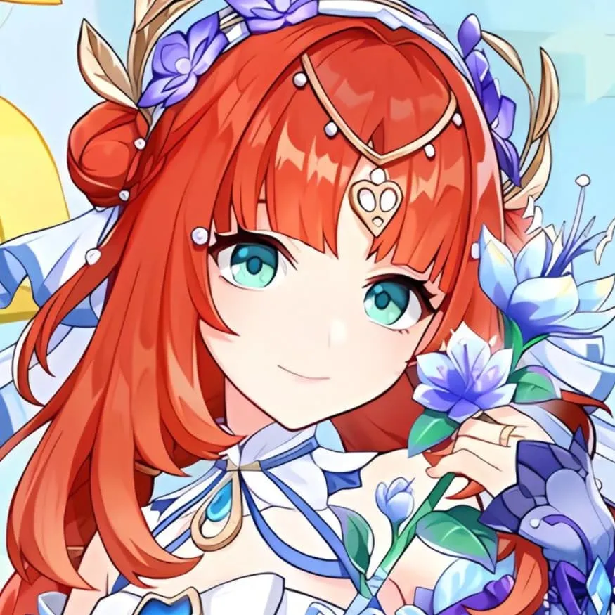 Genshin Impact PFP #17 (anime, flower, nilou)