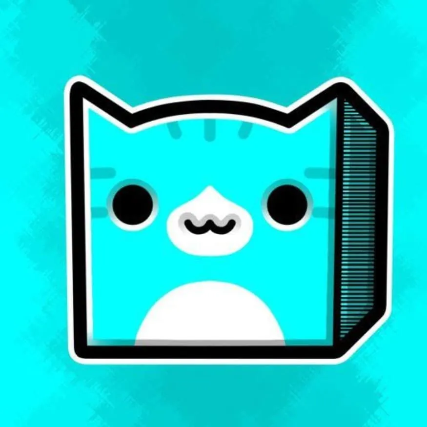Geometry Dash PFP #11 (cat, cube, cute)