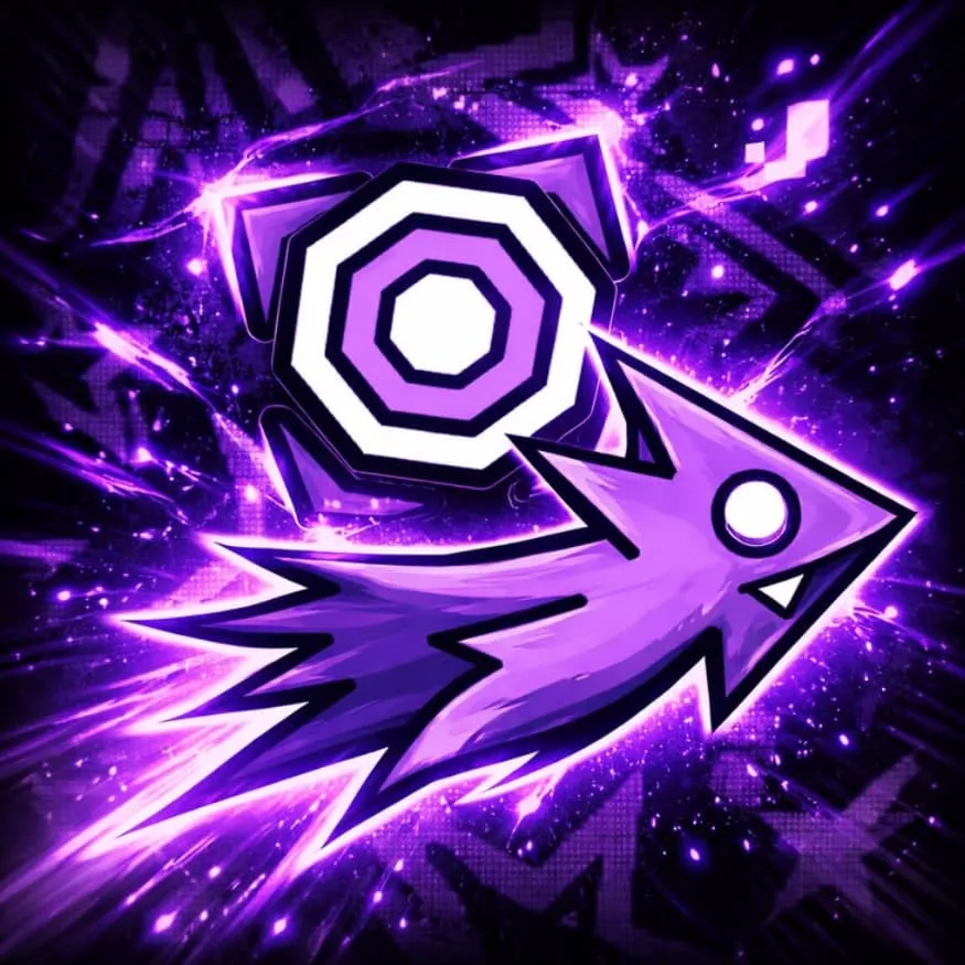 Geometry Dash PFP #7 (dark, purple, ship)