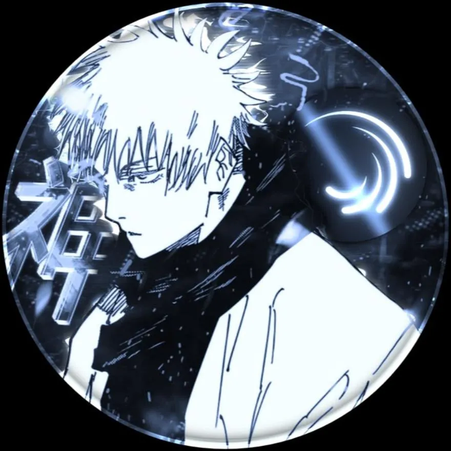 Gojo PFP #15 (aesthetic, blue, manga)