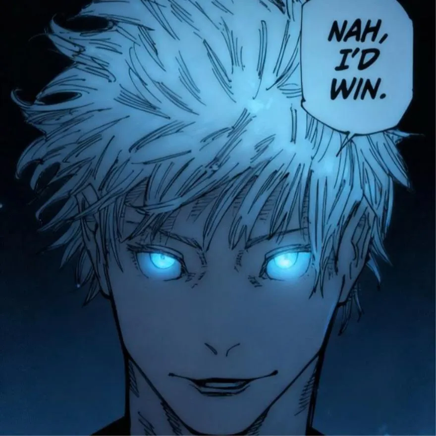 Gojo PFP #20 (blue, funny, manga)