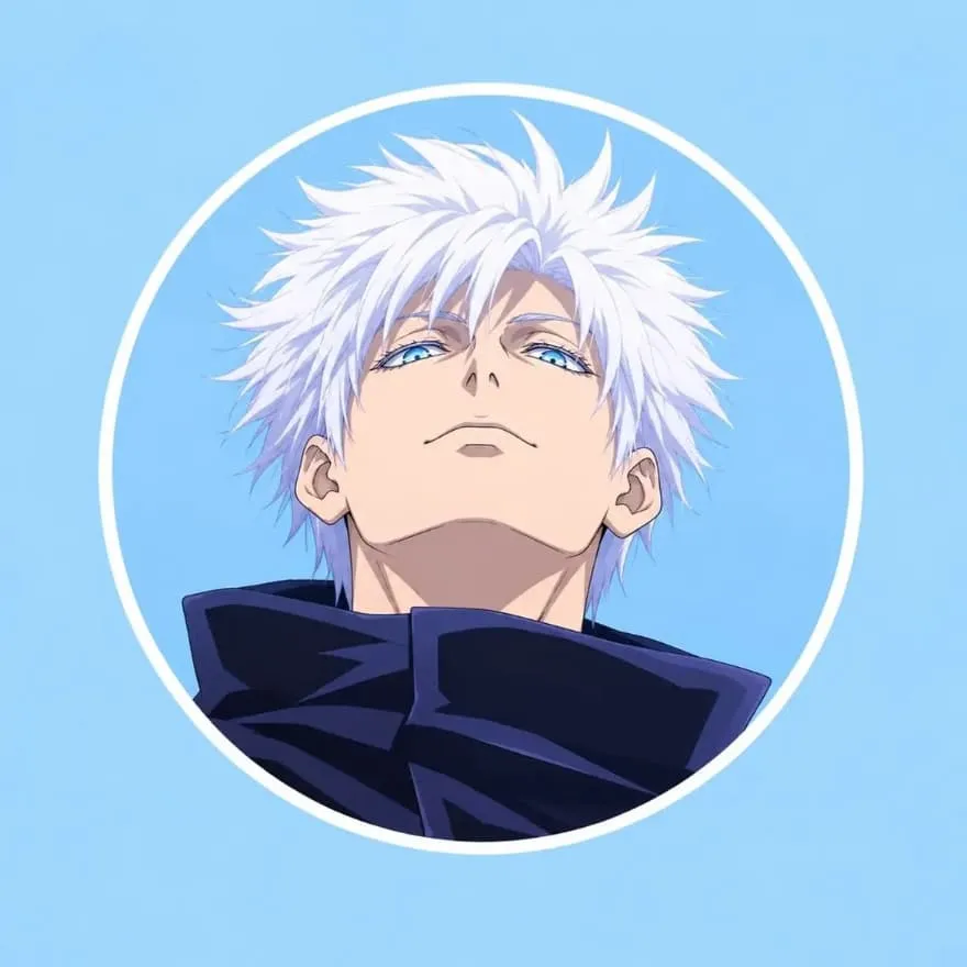 Gojo PFP #25 (aesthetic, blue)