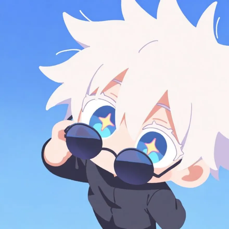 Gojo PFP #30 (chibi, cute, sunglasses)