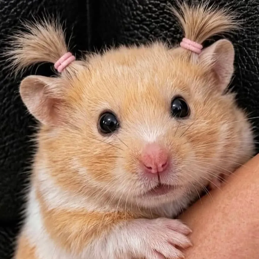 Hamster PFP #2 (cute, pink, real)