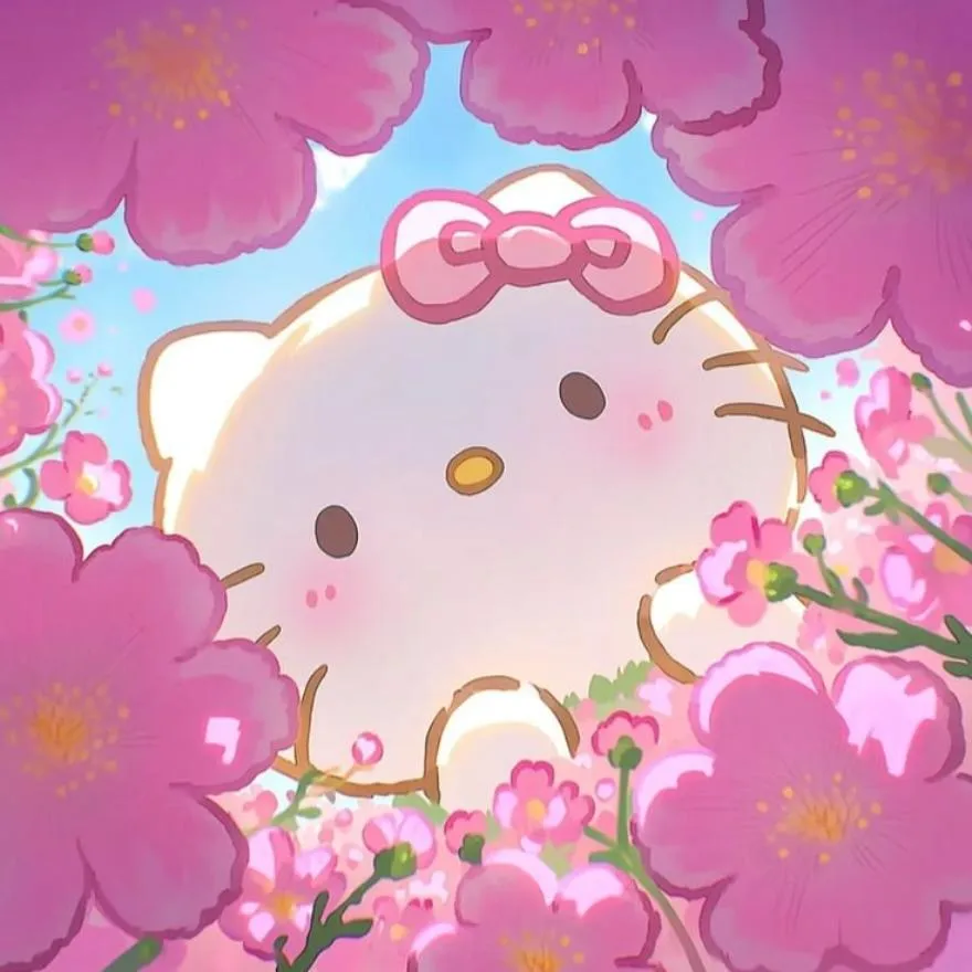 Hello Kitty PFP #14 (aesthetic, pink)