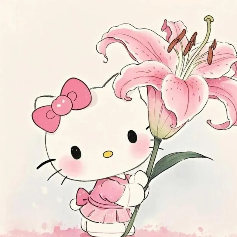 Hello Kitty PFP #18 (aesthetic, pink)