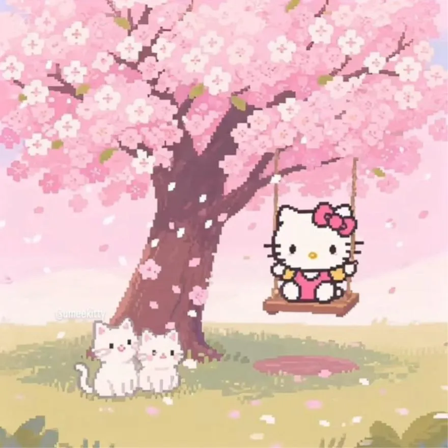 Hello Kitty PFP #22 (aesthetic, pink)