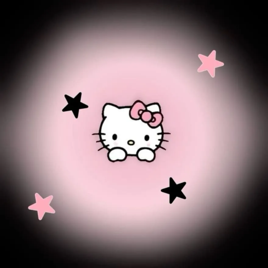Hello Kitty PFP #35 (black, pink)