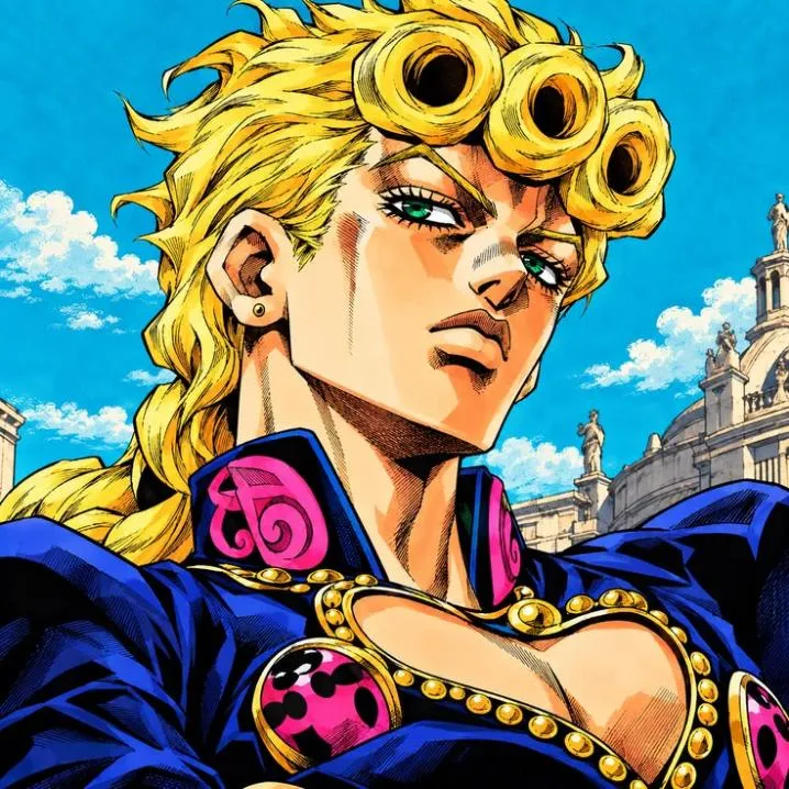 Jojo PFP #19 (blue, giorno, manga)