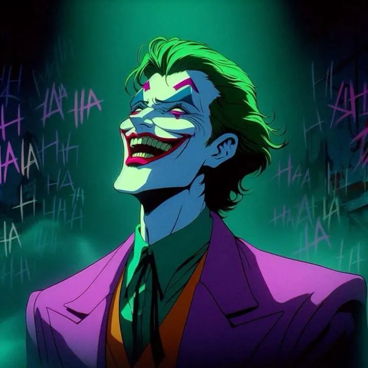 Joker PFP #3 (anime, green, purple)