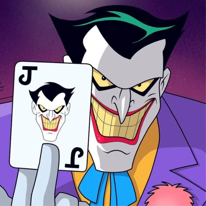 Joker PFP #4 (card, cartoon, purple)