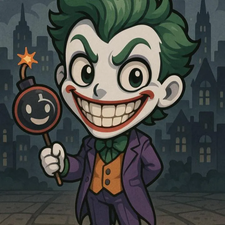 Joker PFP #5 (cartoon, cute, funny)