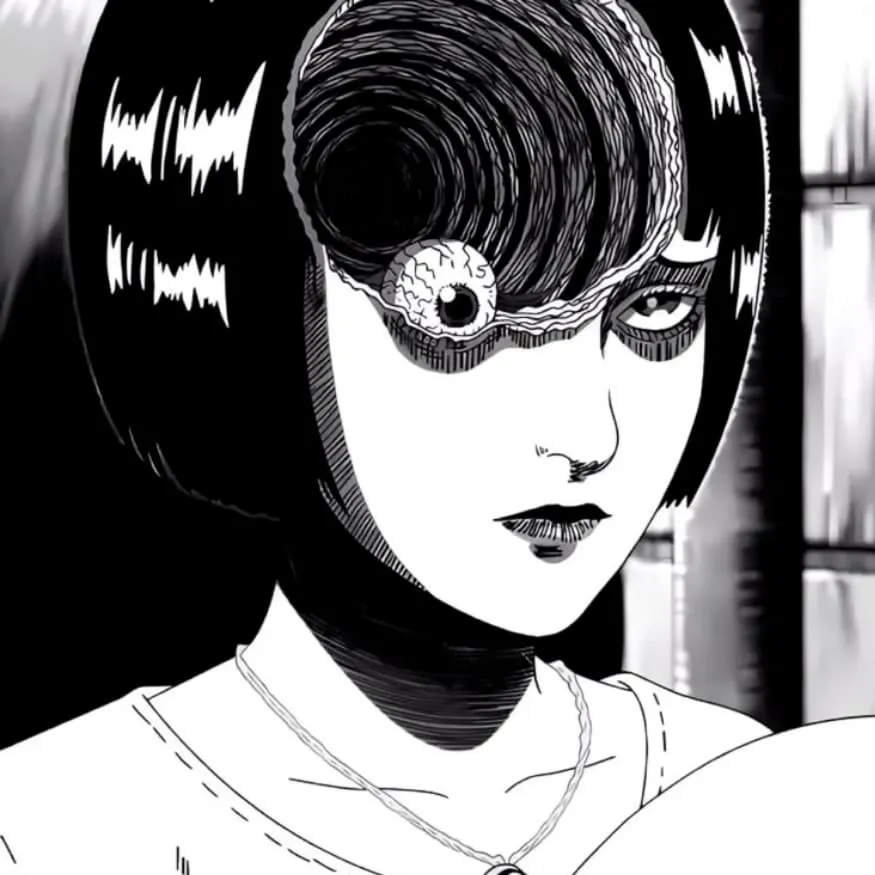 Junji Ito PFP #10 (manga, scary, uzumaki)