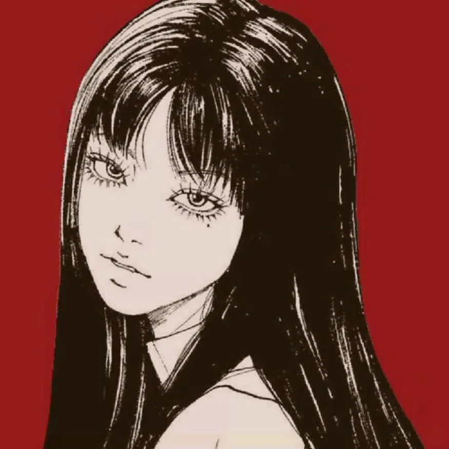Junji Ito PFP #4 (manga, red, tomie)