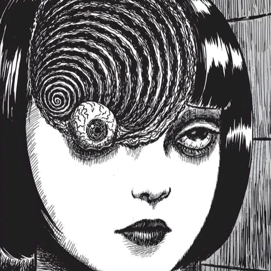 Junji Ito PFP #9 (manga, scary, uzumaki)