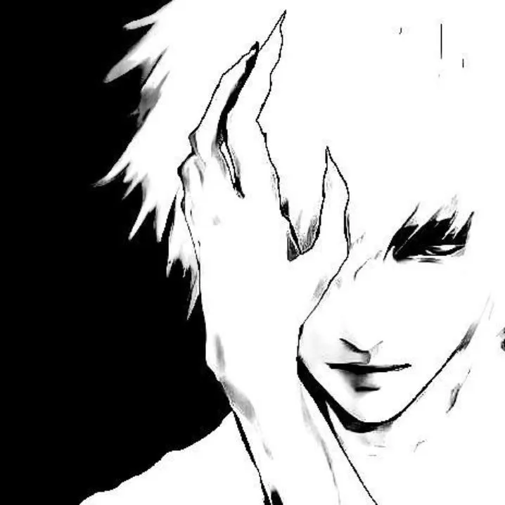 Kaneki PFP #15 (black and white)