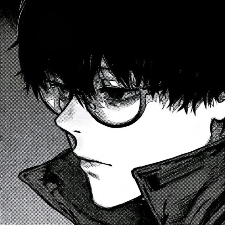Kaneki PFP #16 (black and white, manga)