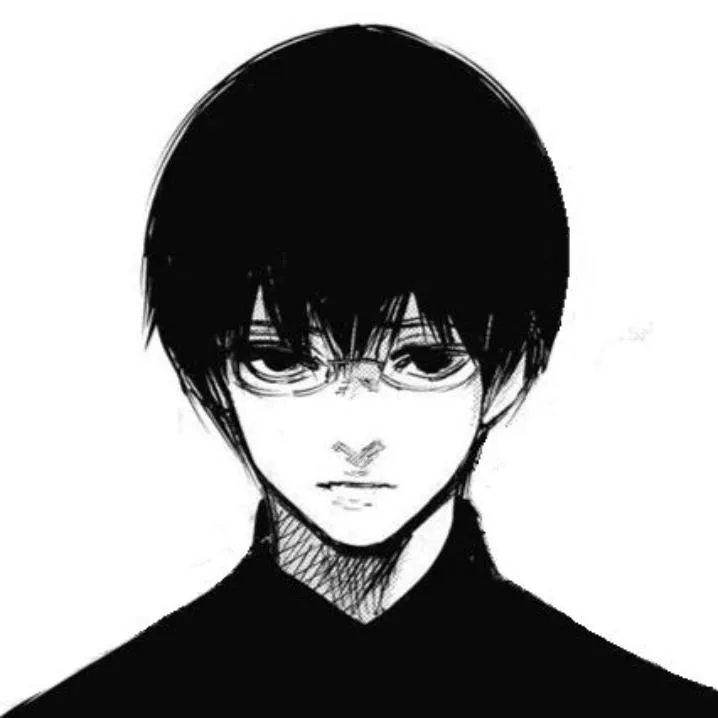 Kaneki PFP #8 (black and white, manga)