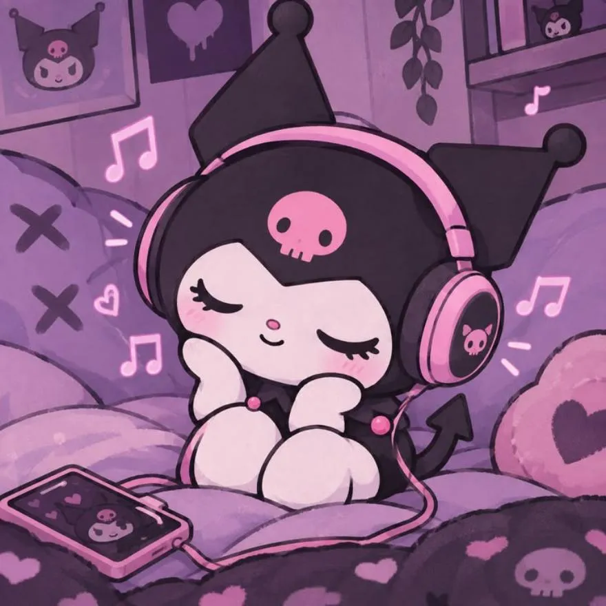 Kuromi PFP #2 (aesthetic, cute, purple)