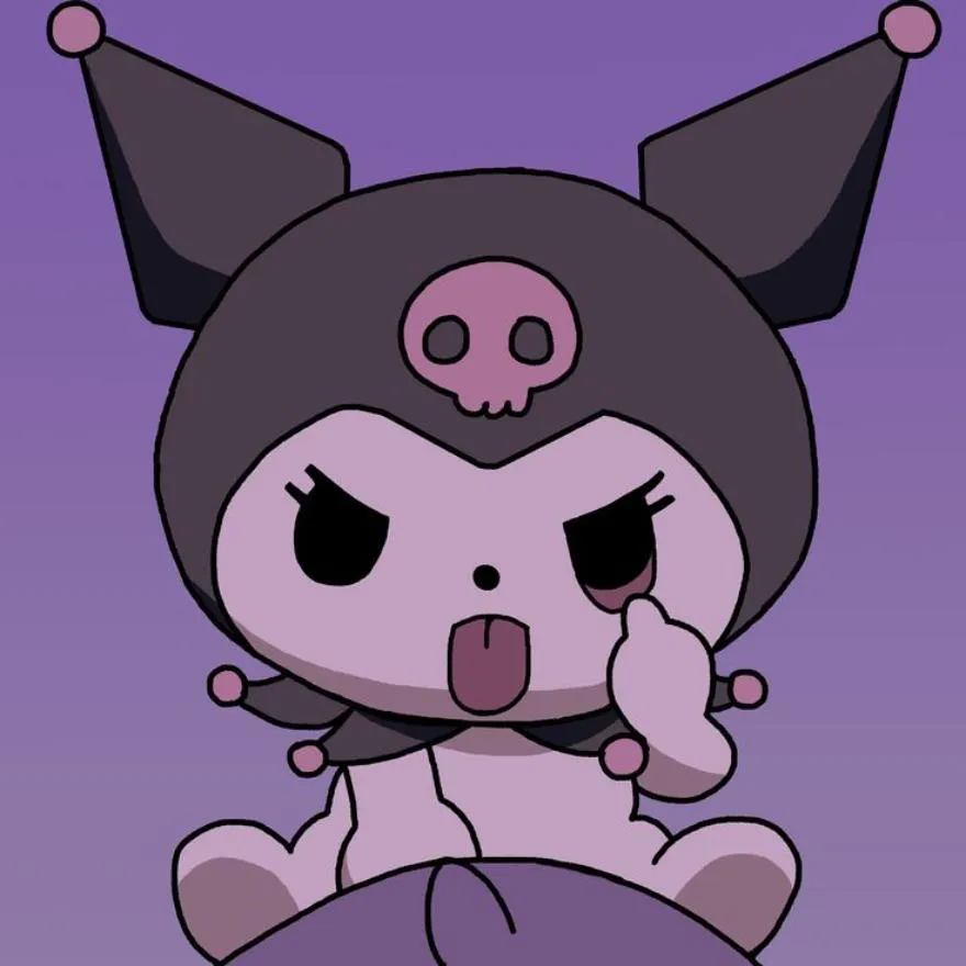 Kuromi PFP #3 (funny, purple)
