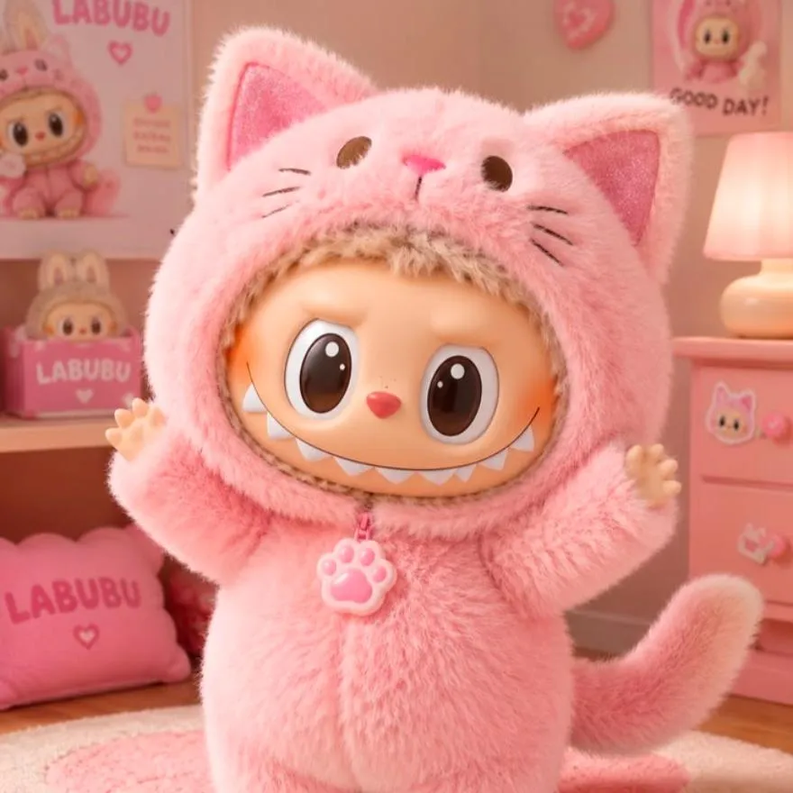 Labubu PFP #10 (cat, cute, pink)
