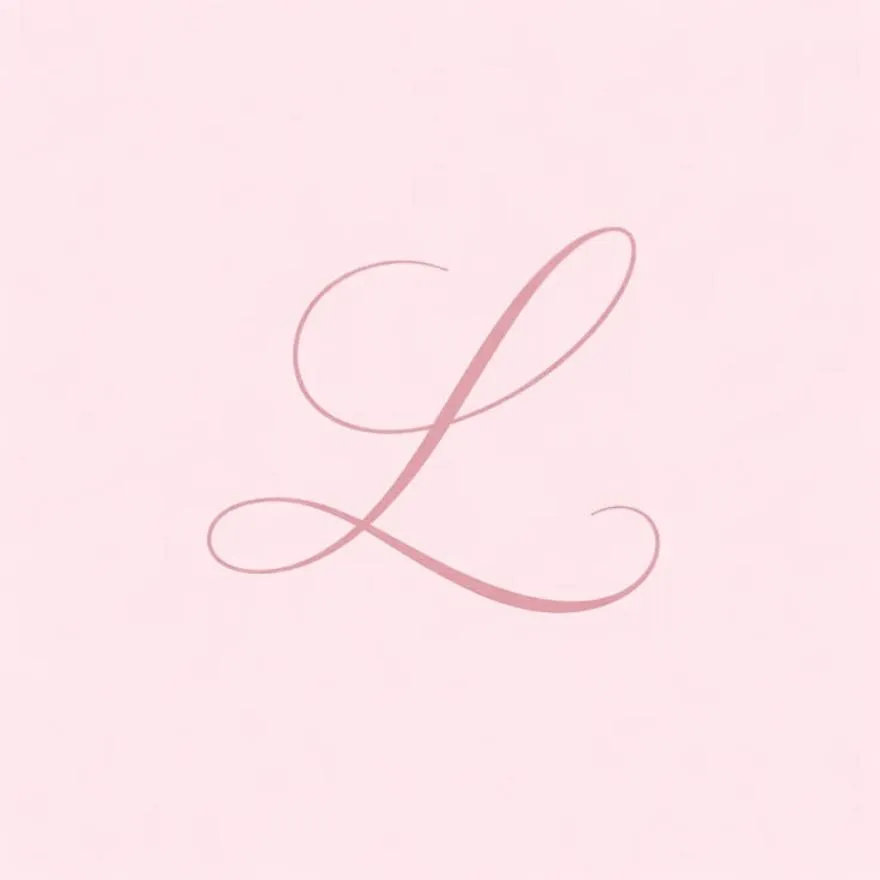 Letter PFP #28 (l, minimalist, pink)