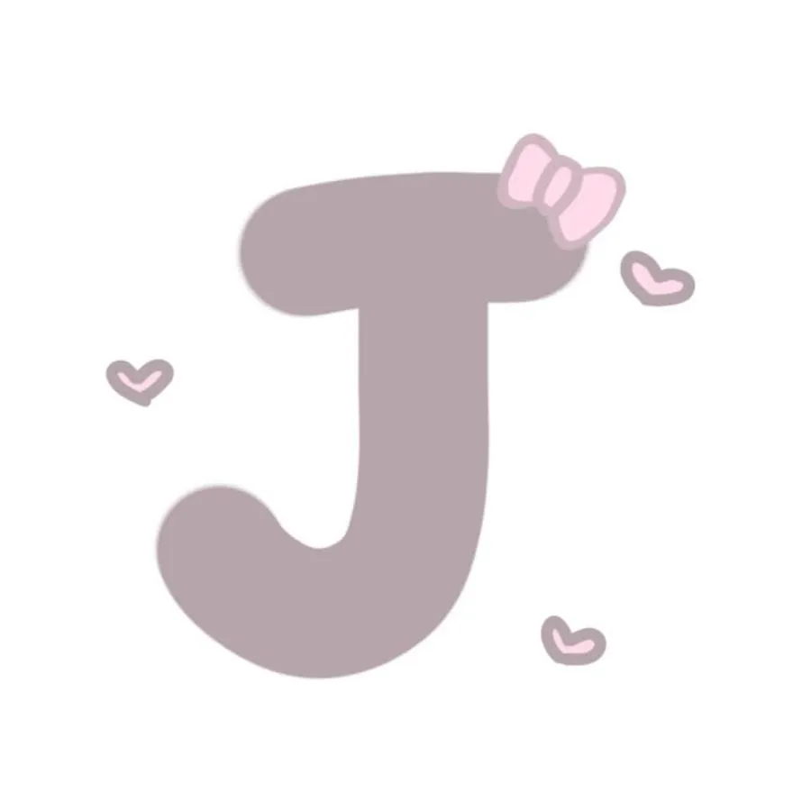 Letter PFP #42 (cute, j, pink)